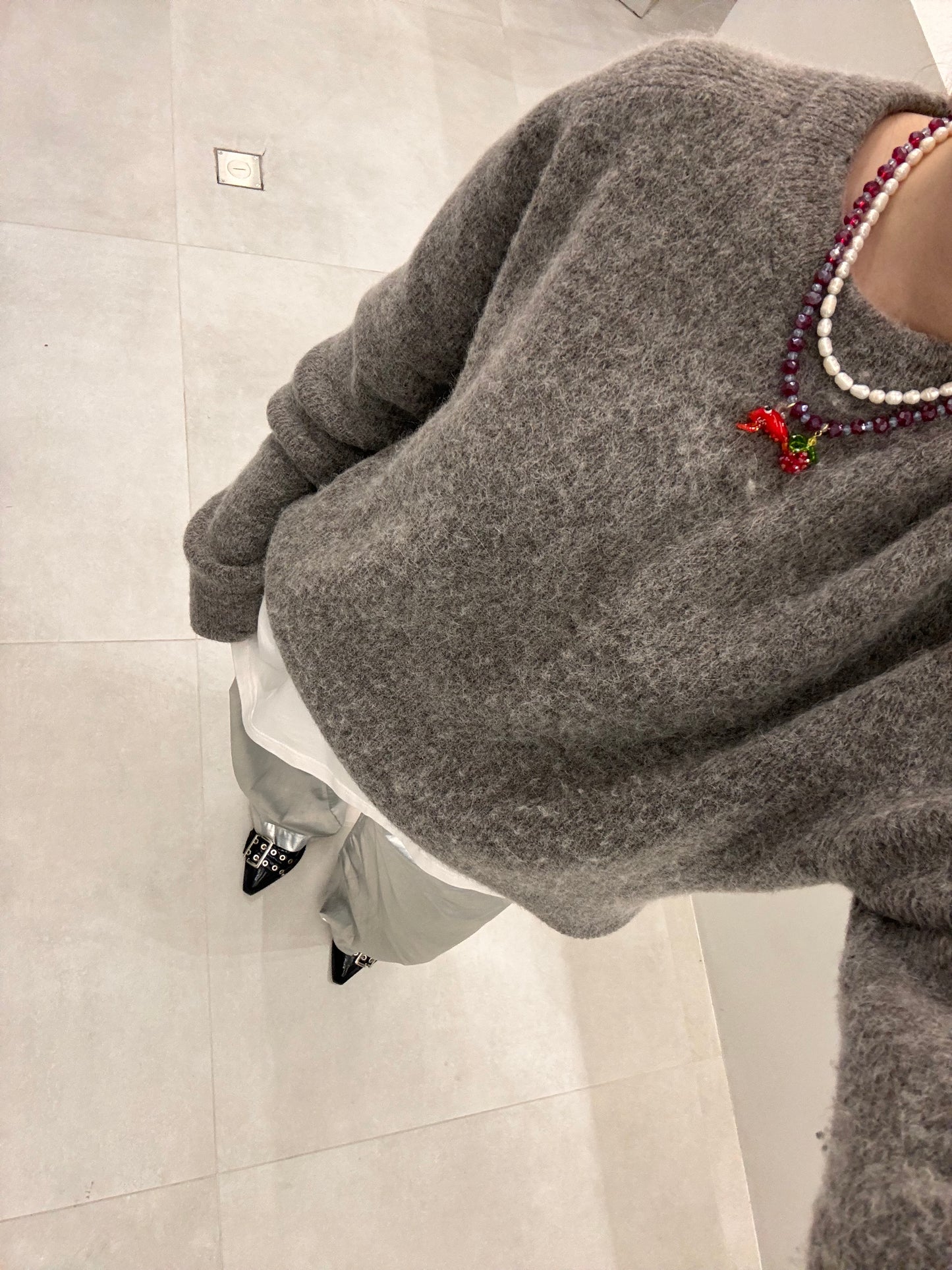 SHRIMPED STRAWBERRY NECKLACE
