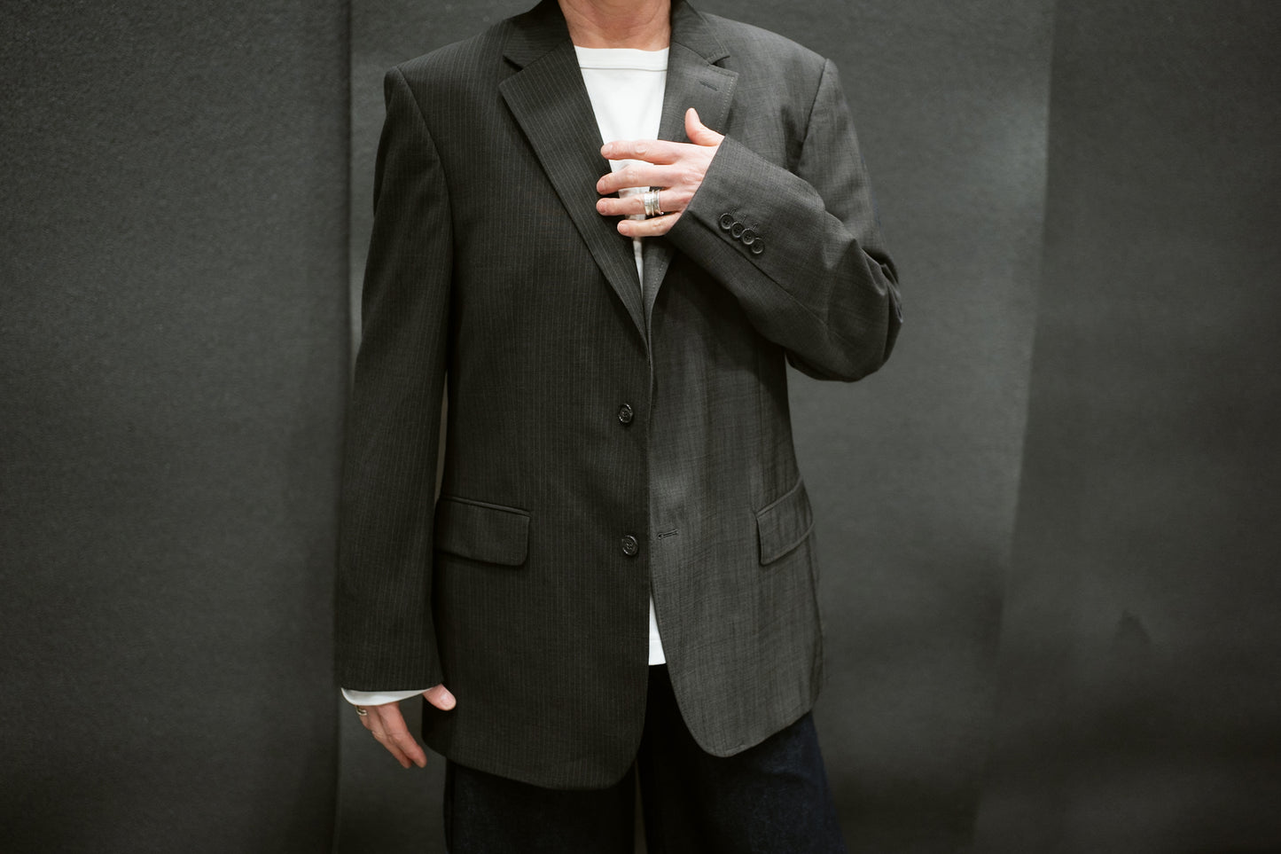 “LA VESTE ASYMETRIQUE,, upcycled blazer