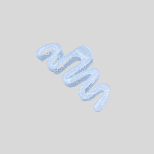 WAVED HAIRCLIP milky white
