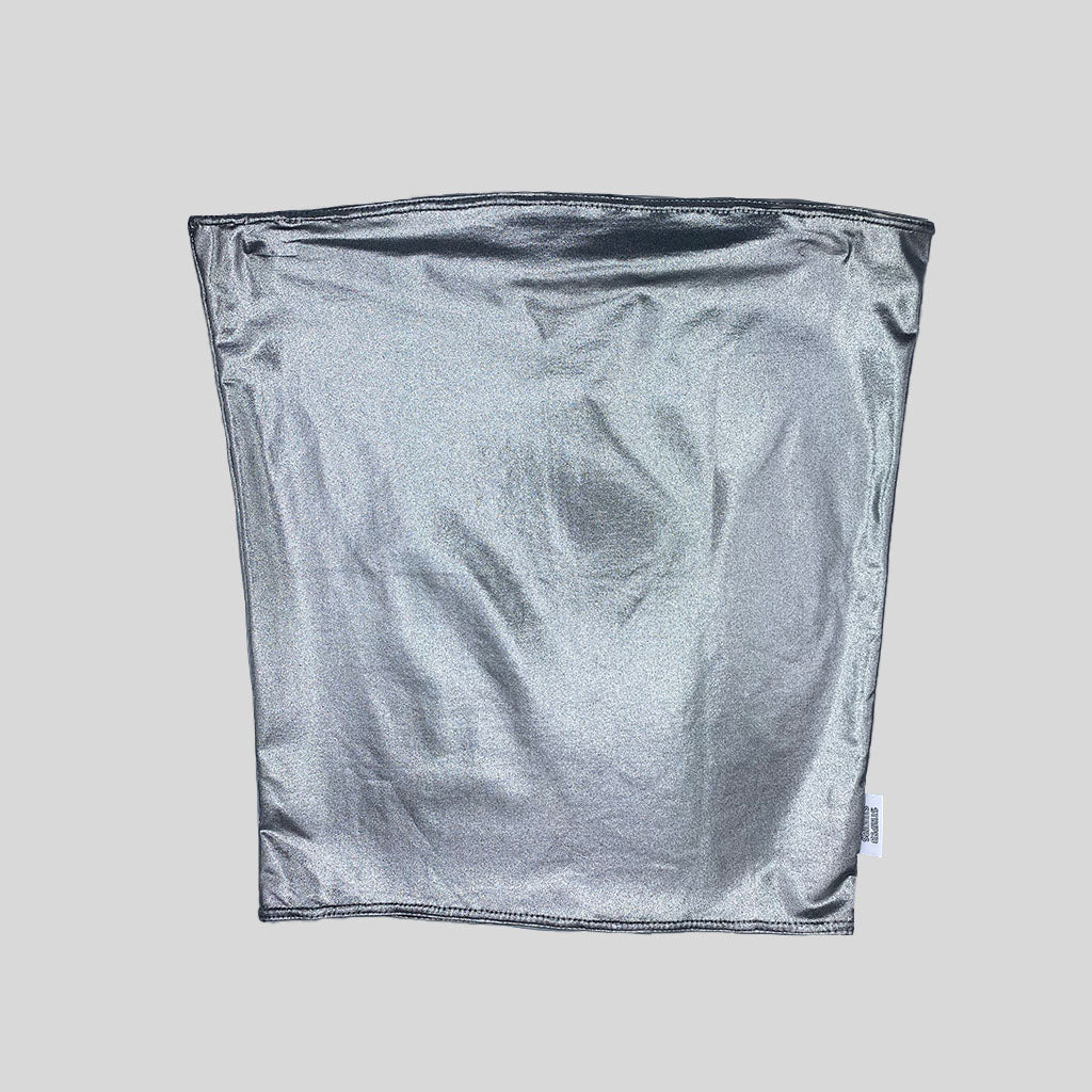 GLOSSY BUSTIER TOP