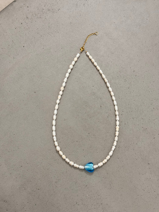 BLUE HEART NECKLACE