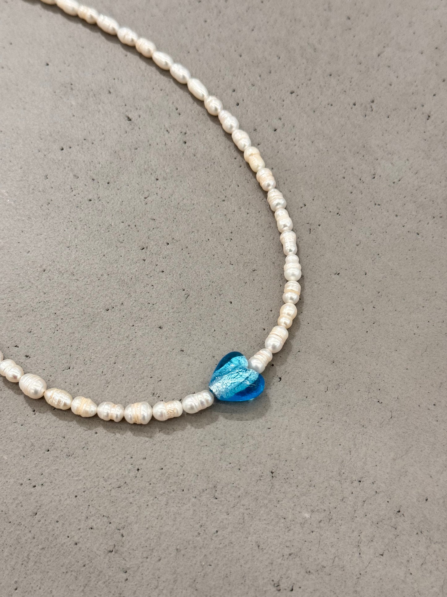 BLUE HEART NECKLACE