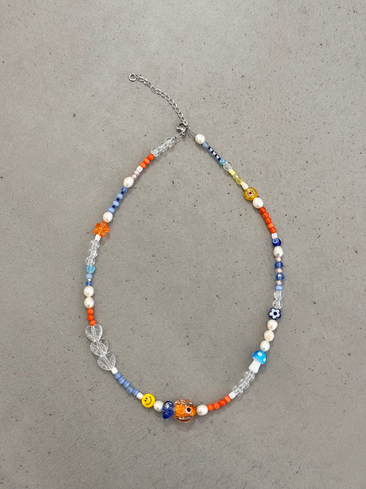 ORANGE FISH necklace