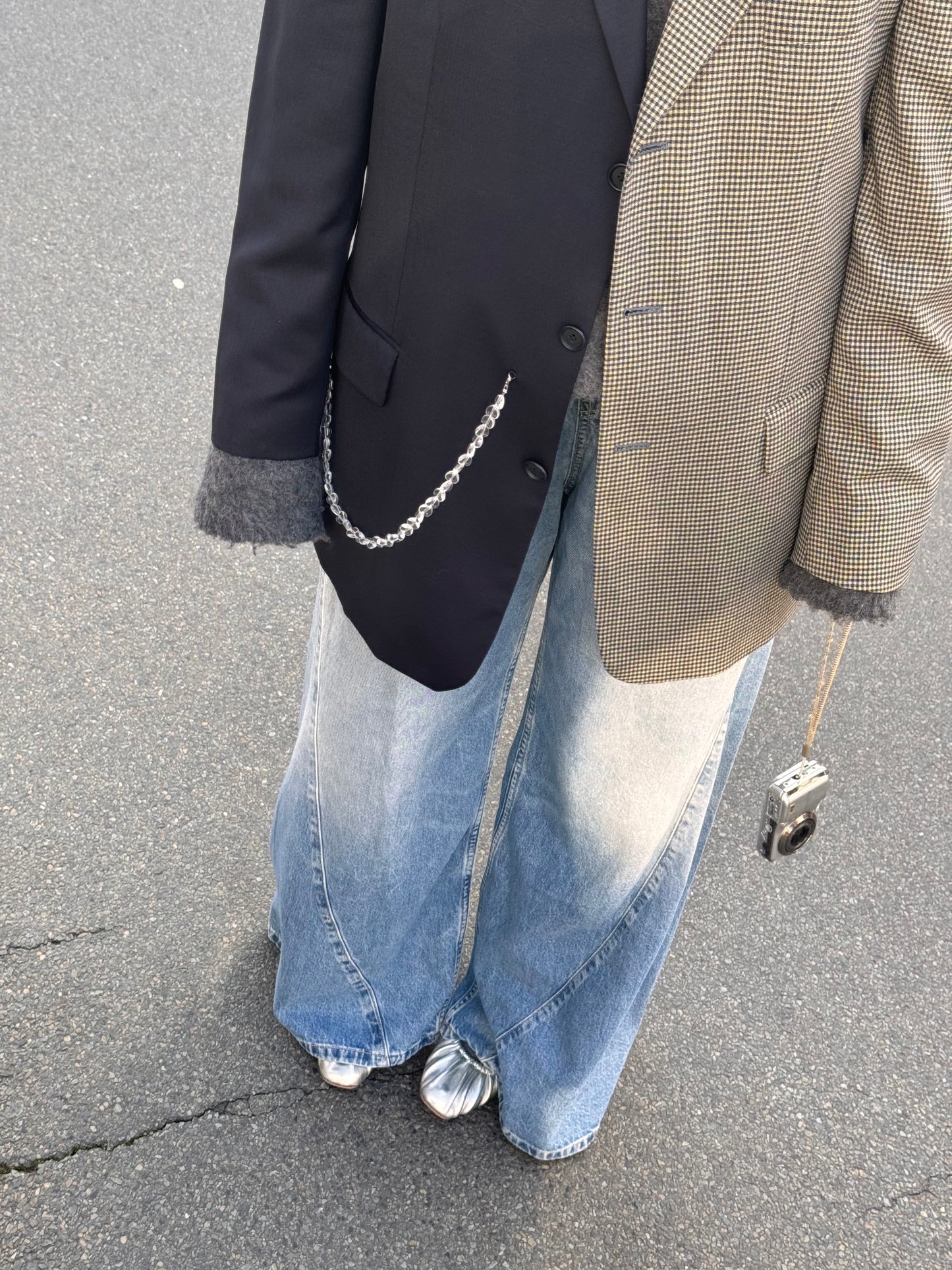 “LE COLIER ASYMETRIQUE,, upcycled blazer
