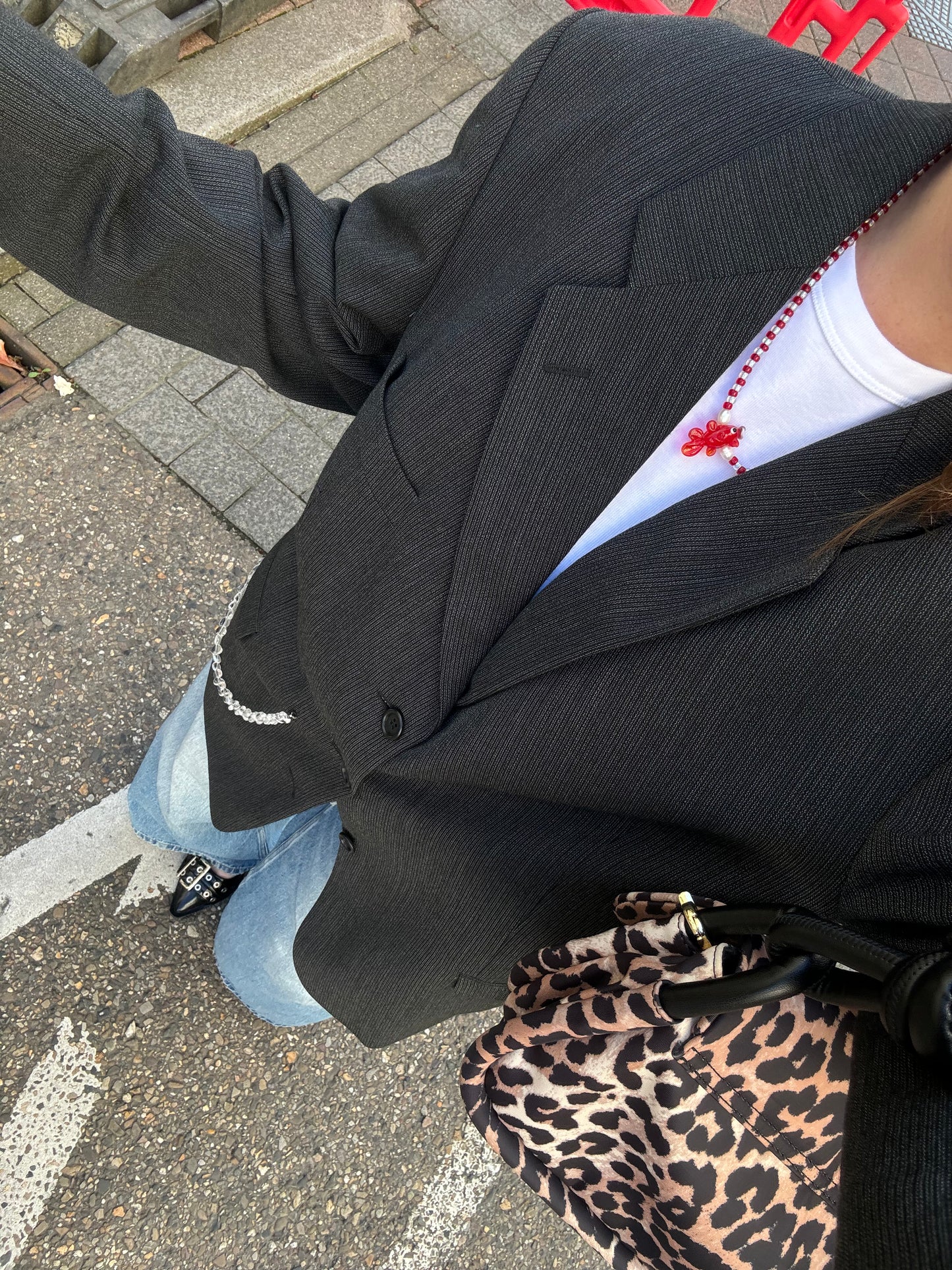 “LE COLLIER,, upcycled blazer