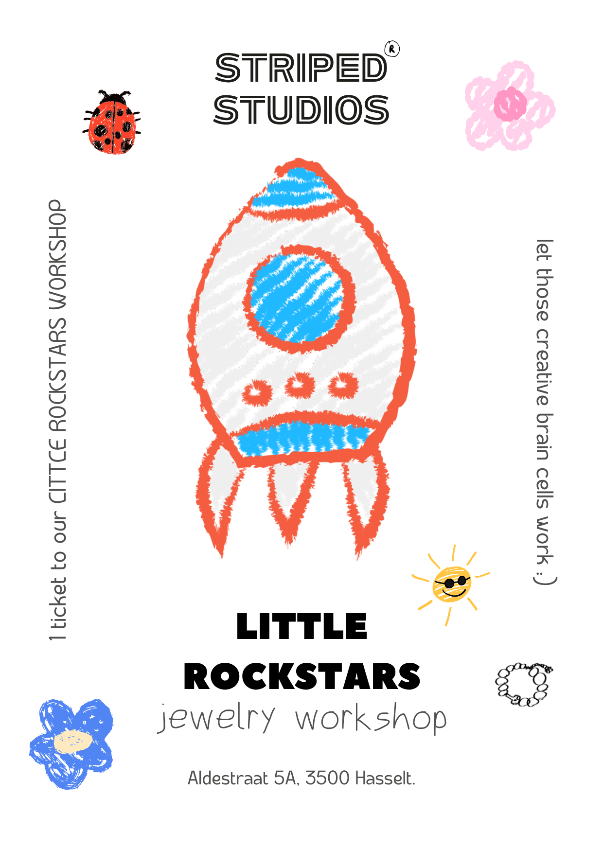“LITTLE ROCKSTARS,, kids jewelry workshop