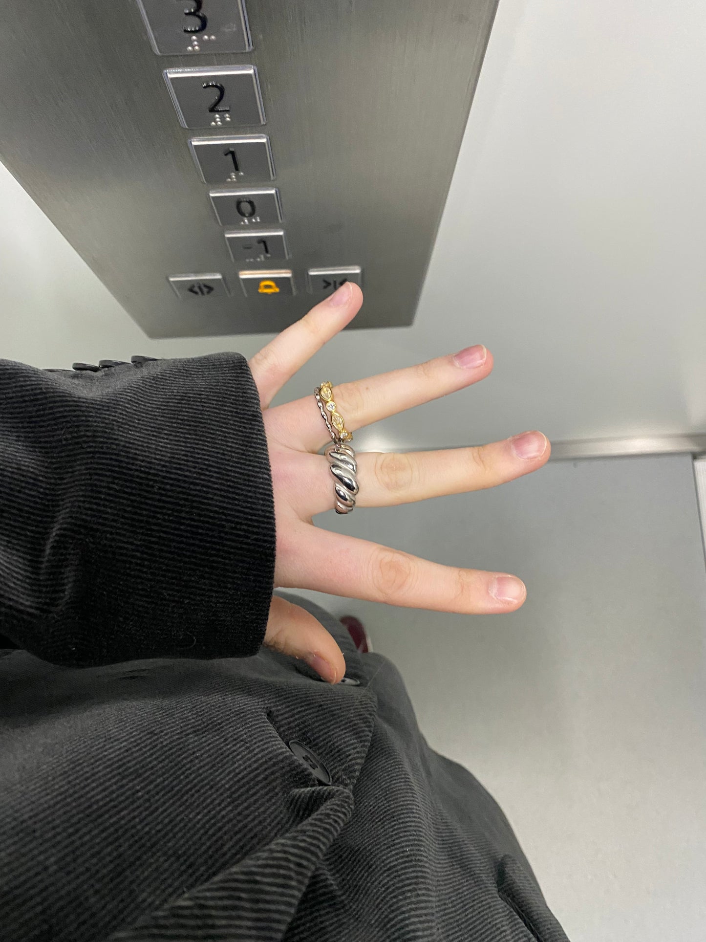 CHUNKY CROISSANT ring