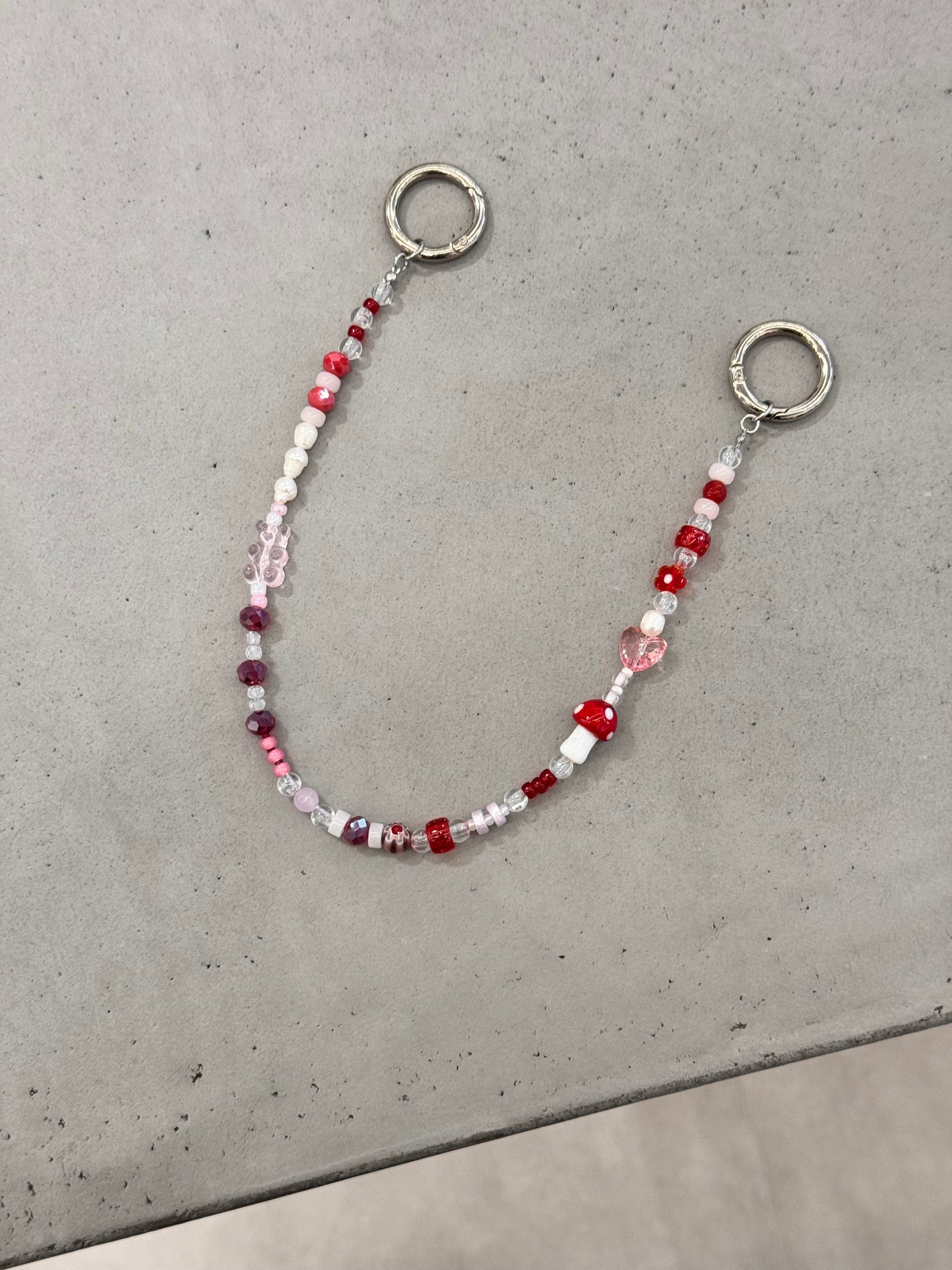 “STRIPED REDS,, large bag charm kit