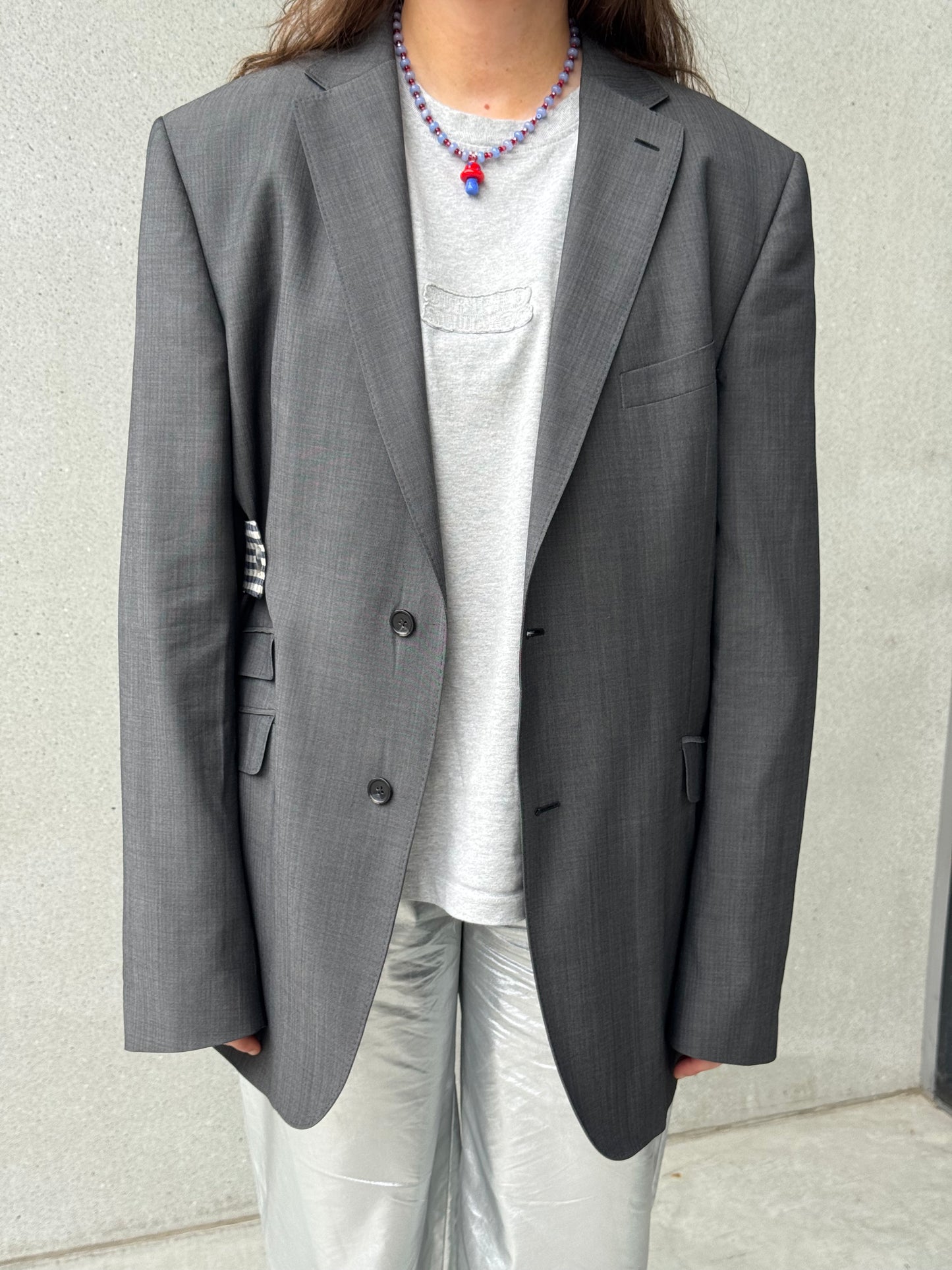 “LA VESTE ENVELOPPE,, upcycled blazer