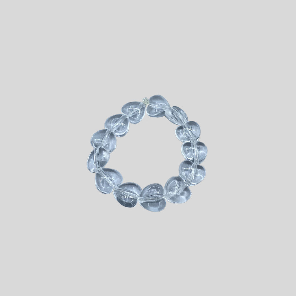 TRANSPARANT HEARTS kids bracelet