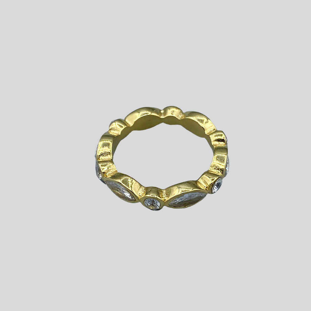 OVAL GLITTERS ring