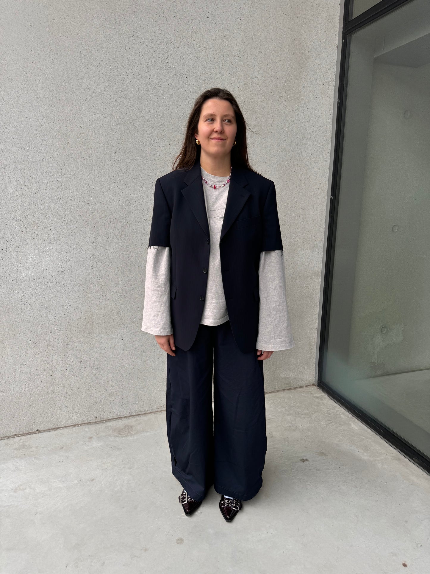 LA VESTE “À MANCHES COURTES” upcycled blazer