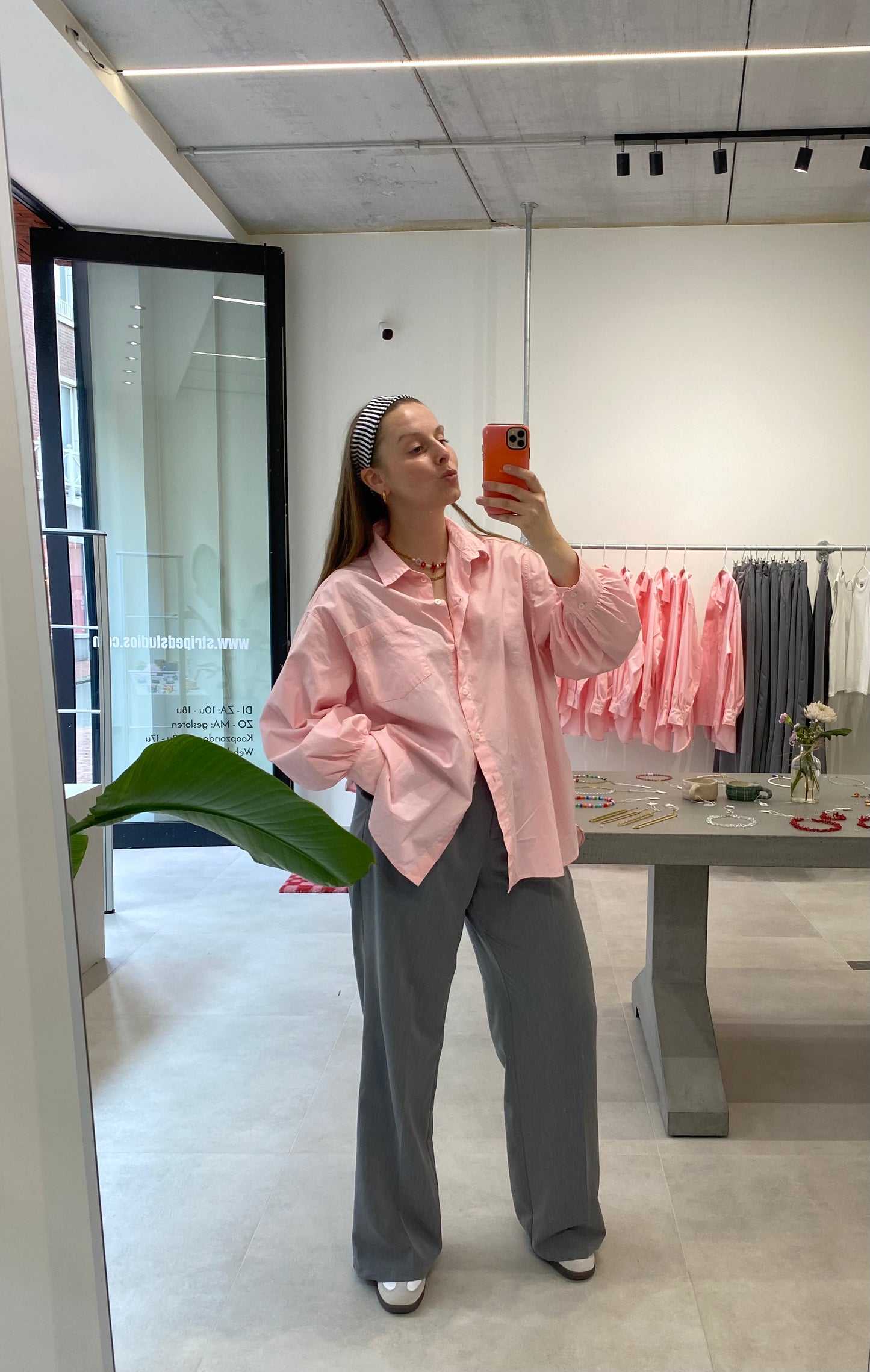 OVERSIZED SHIRT pink