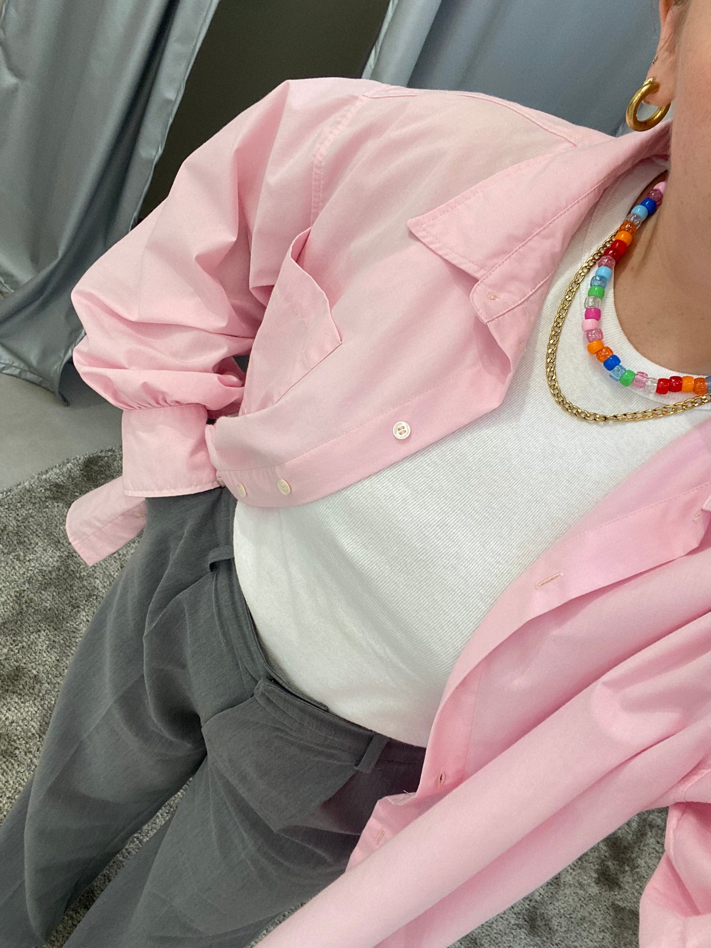 OVERSIZED SHIRT pink