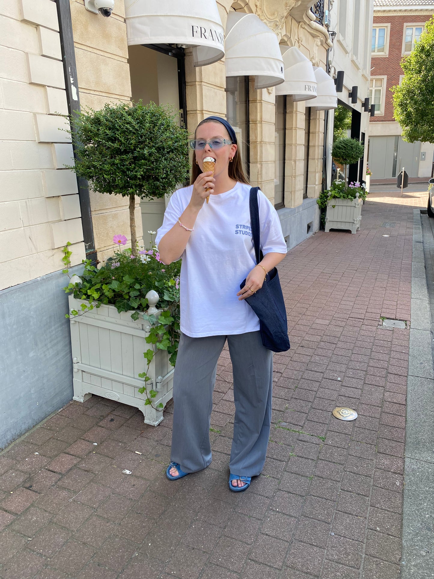 STRAIGHT LEG PANTS grey