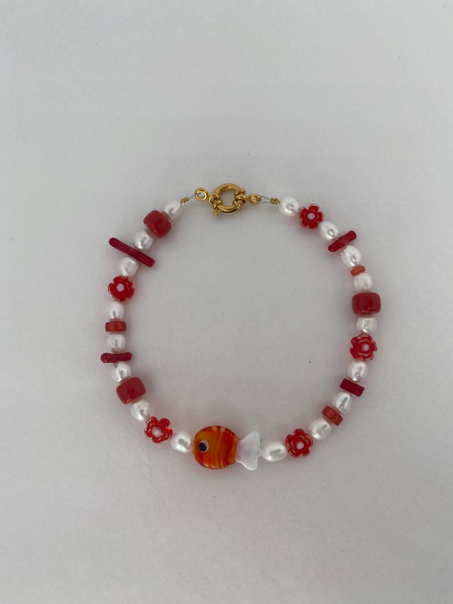 RED FISHES anklet