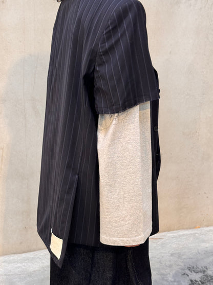 LA VESTE “À MANCHES COURTES” upcycled blazer