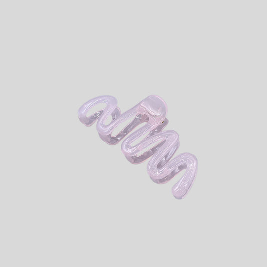 WAVED HAIRCLIP milky pink