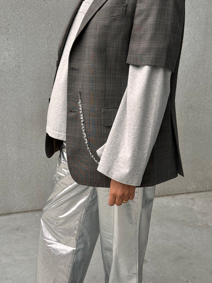 LA VESTE “À MANCHES COURTES” upcycled blazer