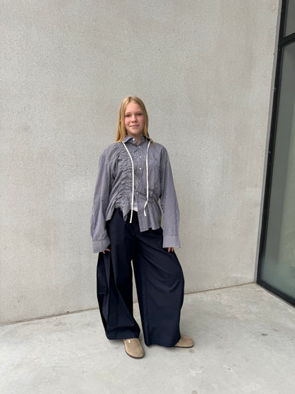 “SCRUNCHED,, upcycled shirt