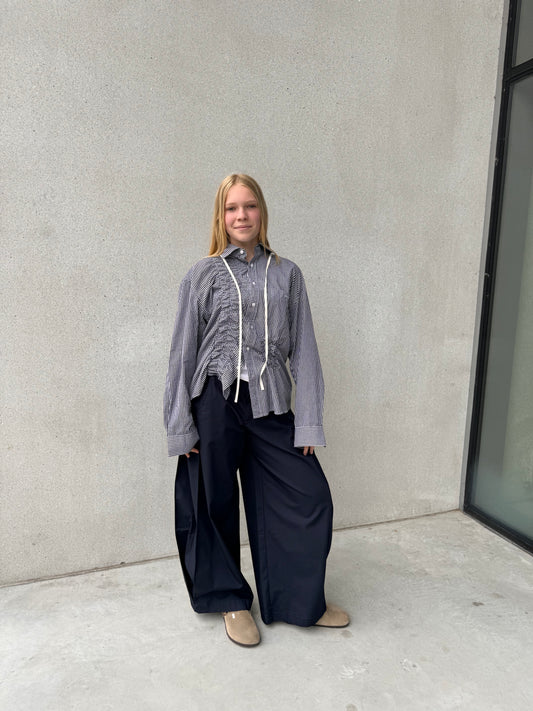 “SCRUNCHED,, upcycled shirt