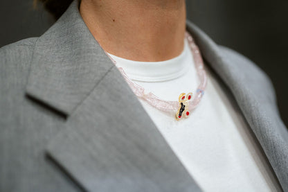 PINK BUTTERFLY necklace