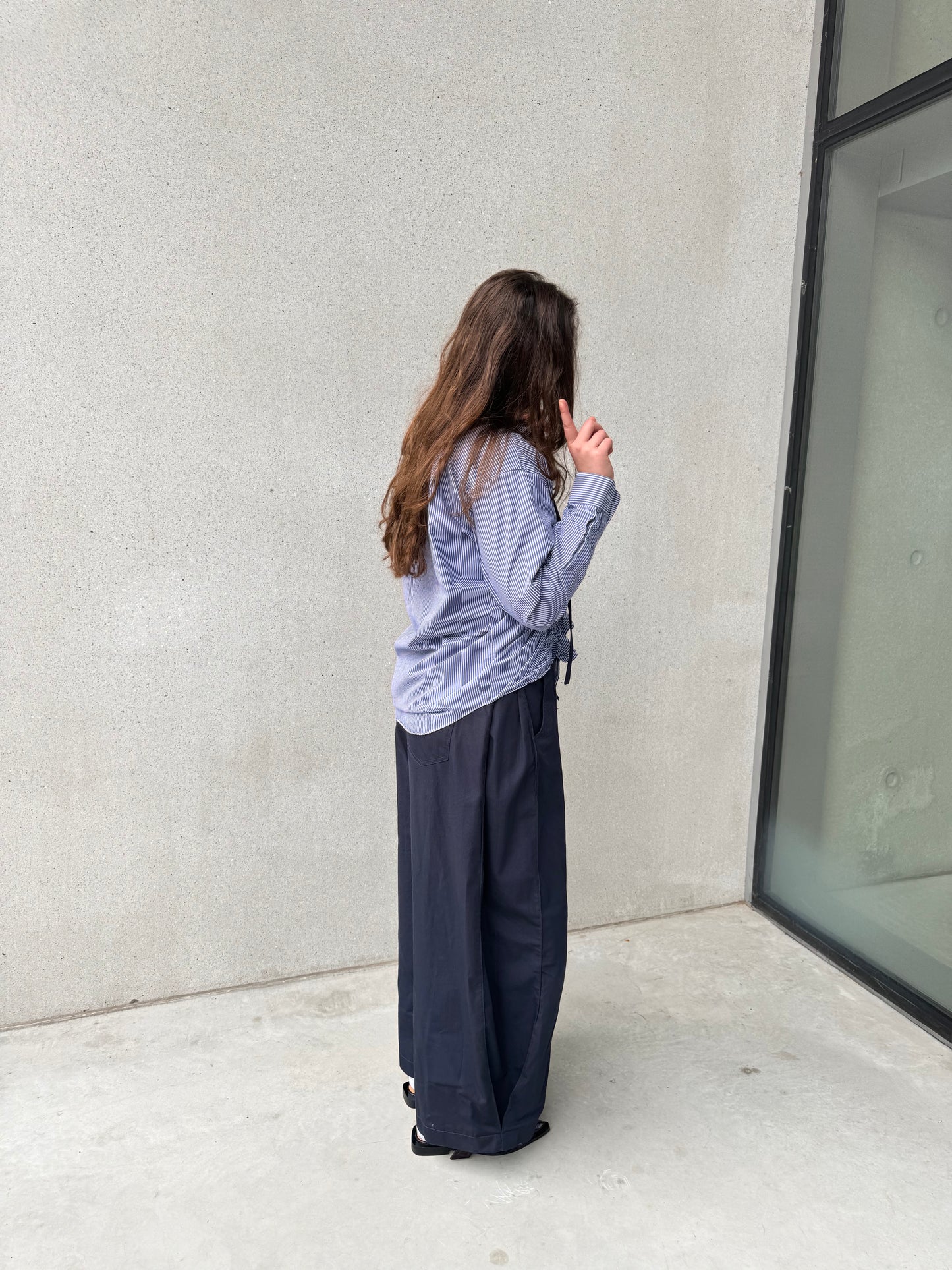 “SCRUNCHED,, upcycled shirt