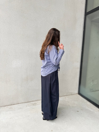 “SCRUNCHED,, upcycled shirt