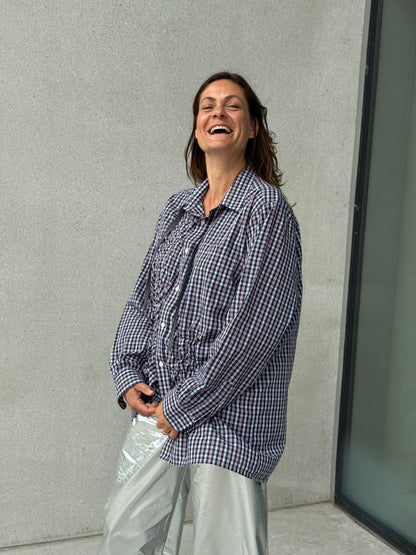 “SCRUNCHED,, upcycled shirt