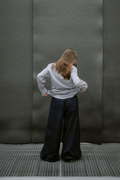 “SCRUNCHED,, upcycled shirt