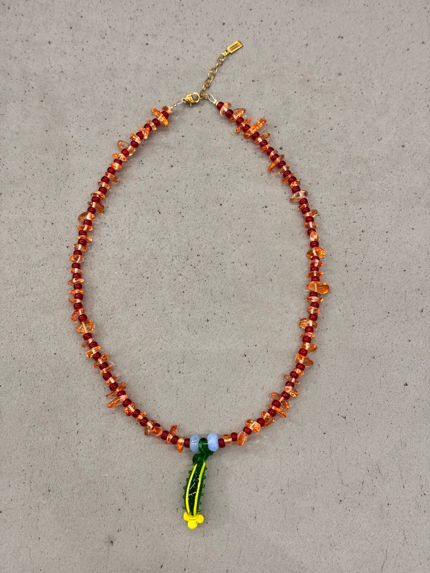 Zucchini necklace