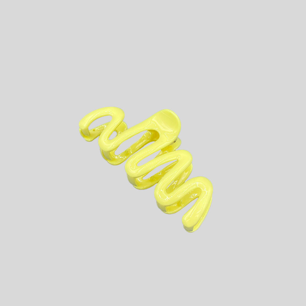 WAVED HAIRCLIP yellow