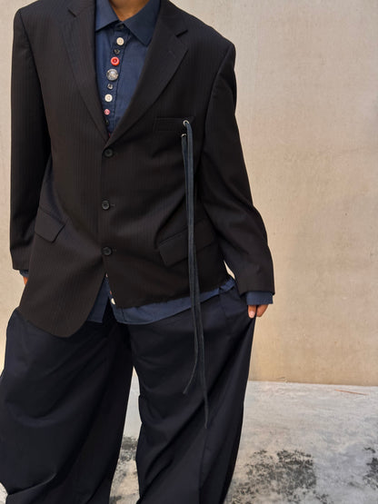 “DRAWSTRING,, upcycled blazer