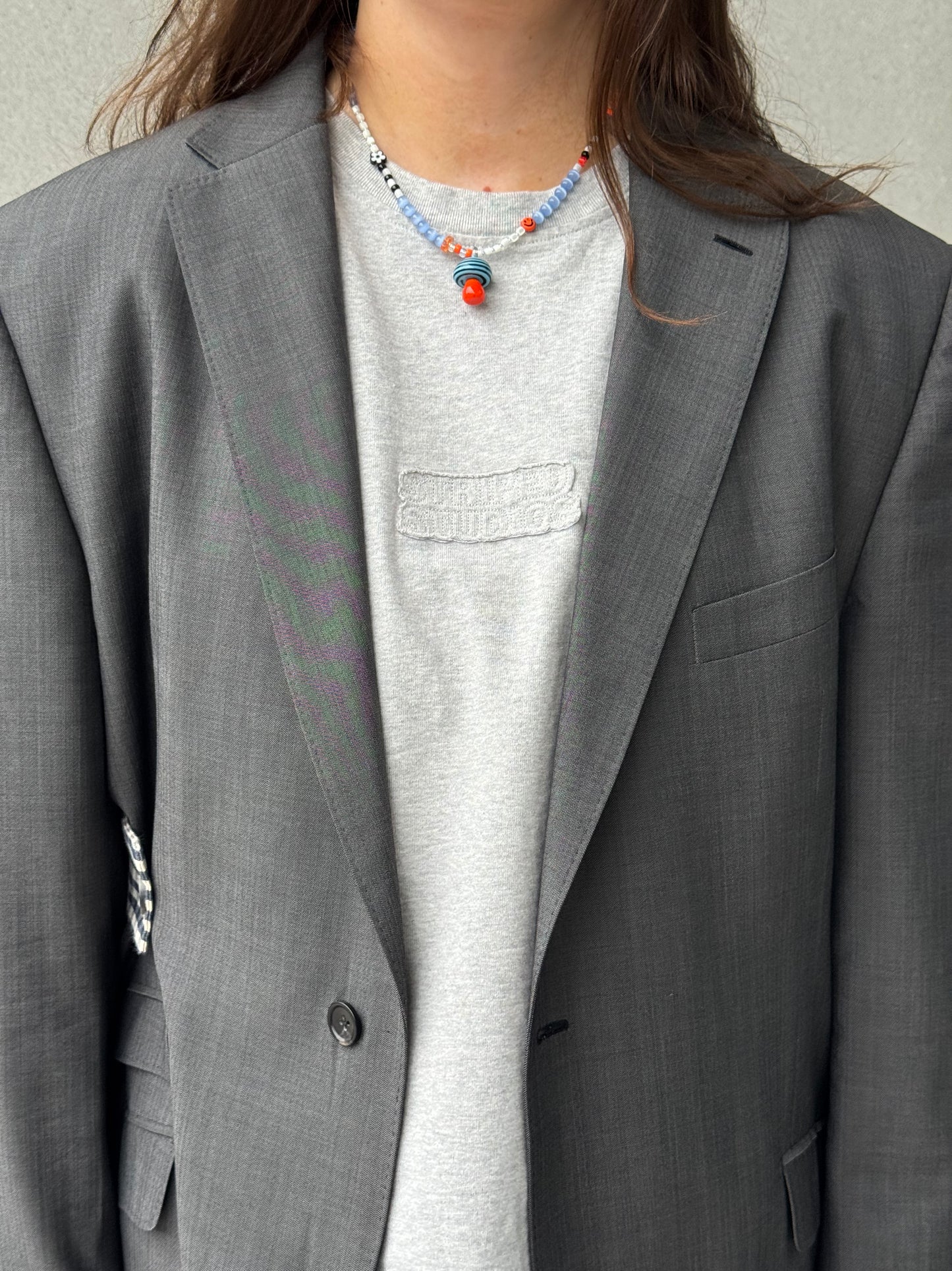 ORANGE MUSHROOM necklace