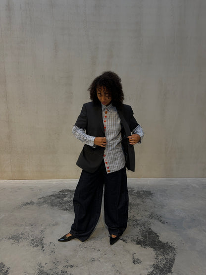 LA VESTE “À MANCHES COURTES” upcycled blazer