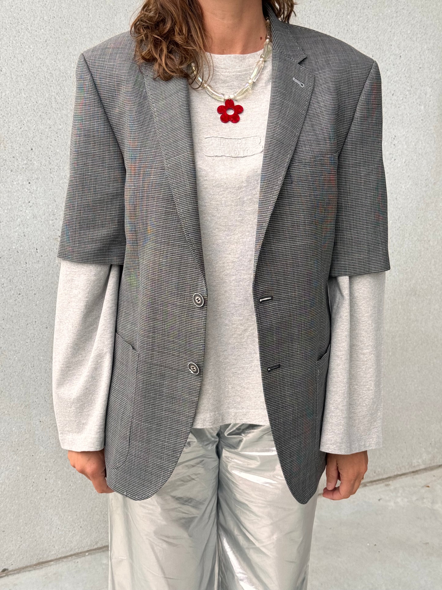 LA VESTE “À MANCHES COURTES” upcycled blazer