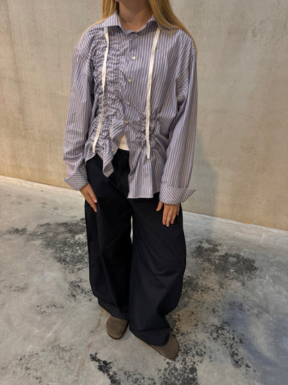 “SCRUNCHED,, upcycled shirt