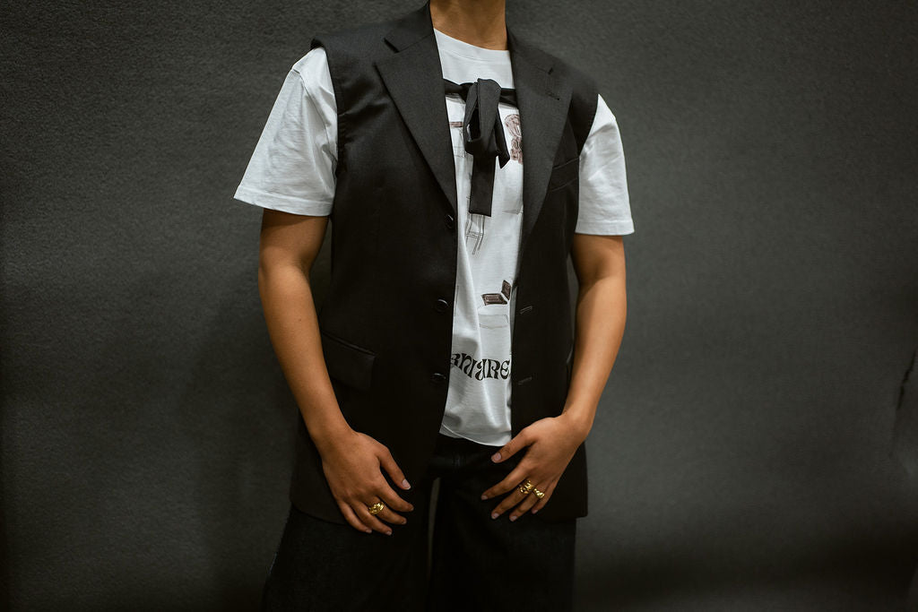 “LA VESTE D’ARC,, upcycled blazer