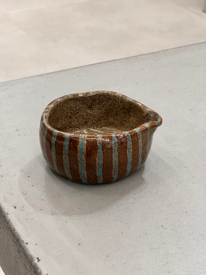 RED STRIPED MATCHA BOWL