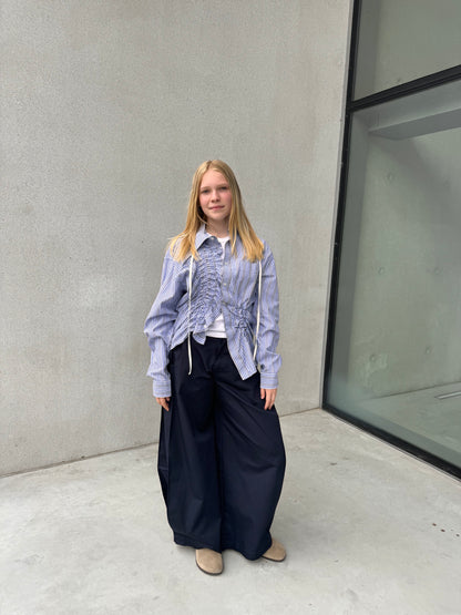 “SCRUNCHED,, upcycled shirt