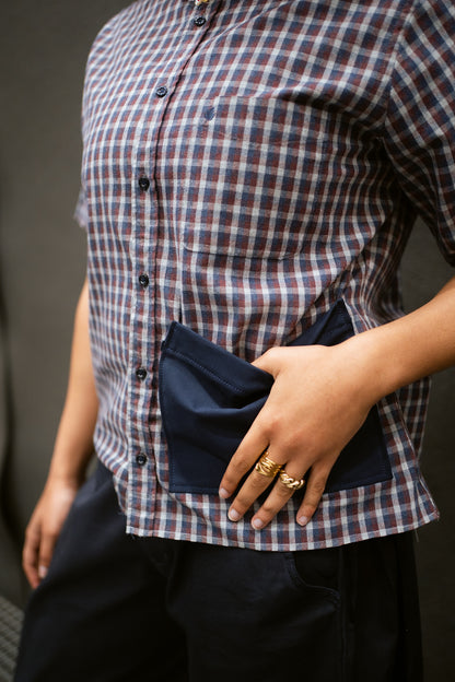 Large pocket ,,UPCYCLED SHIRT’’