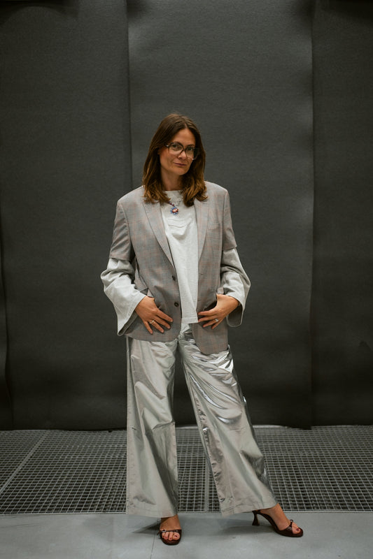 LA VESTE “À MANCHES COURTES,, upcycled blazer