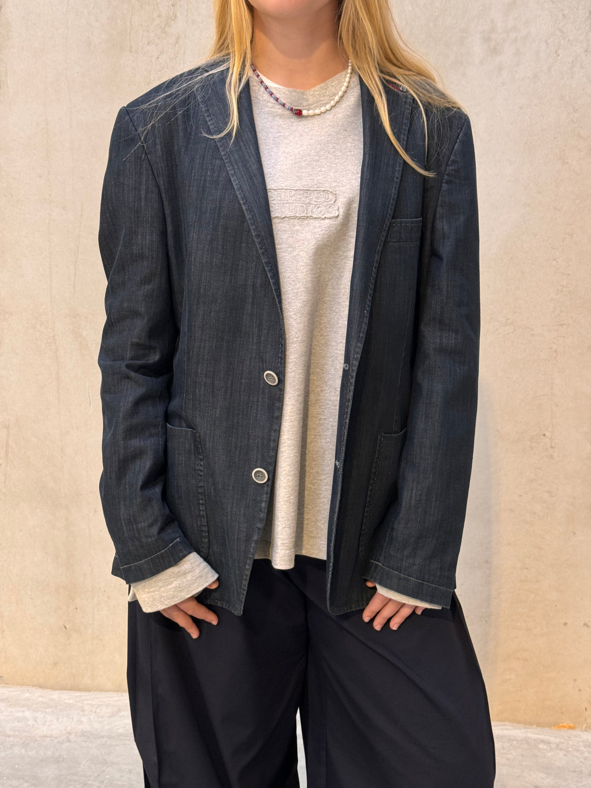 “DOUBLE POCKET,, upcycled blazer