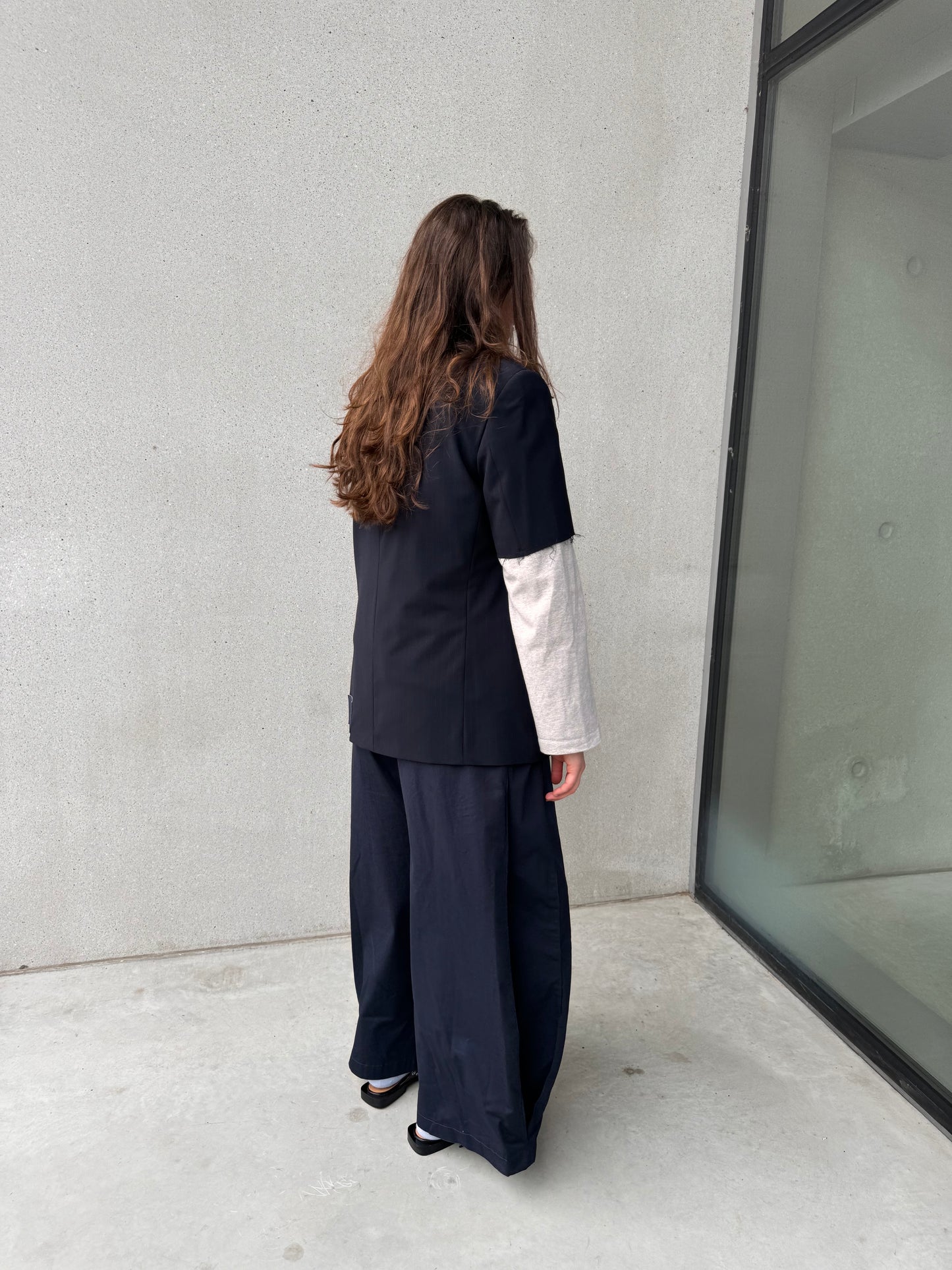 LA VESTE “À MANCHES COURTES” upcycled blazer