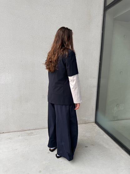 LA VESTE “À MANCHES COURTES” upcycled blazer