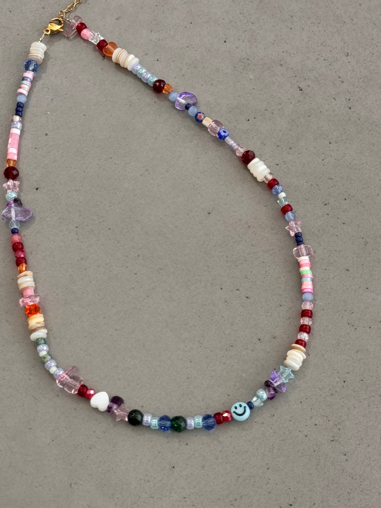 MIXED SMILEY necklace