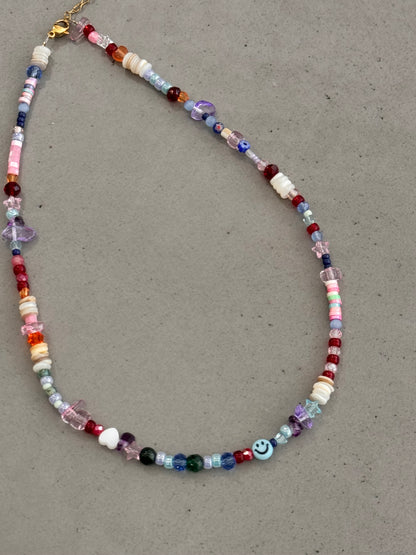 MIXED SMILEY necklace