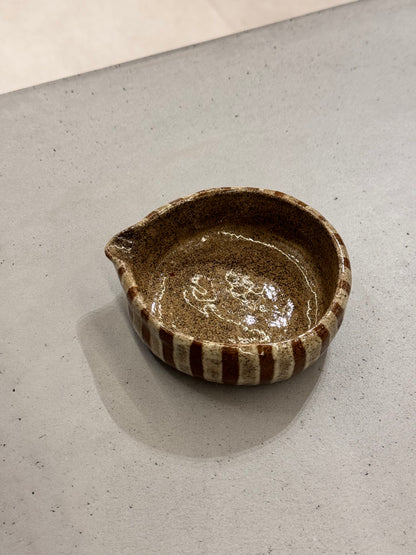 STRIPED MATCHA BOWL