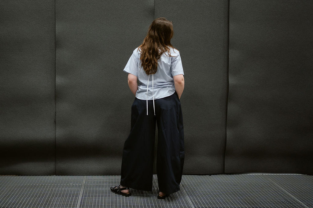 “SCRUNCHED,, upcycled shirt
