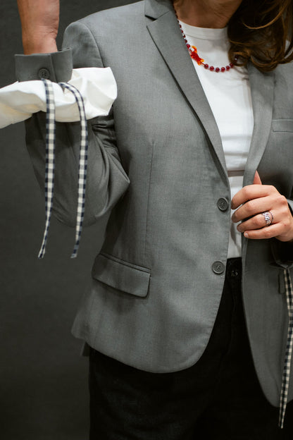 “LARGE POCKET,, upcycled blazer